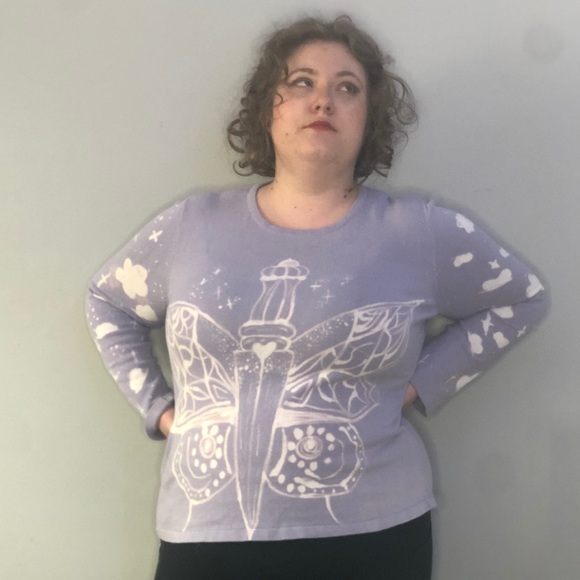 Lethal Beauty Bleach Dyed Long Sleeve - Picture 5 of 6